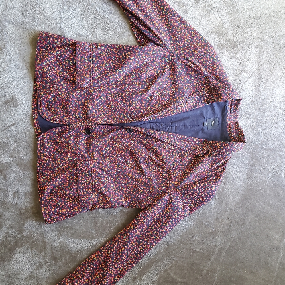 SZ 14 Flower Print Blazer